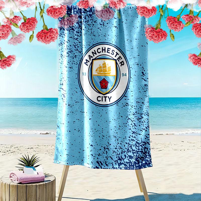 MCFC Print Beach Towel, Large Soft Quick Dry Towel for Beach Camping Swimming