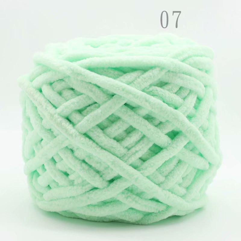 100g Chenille Knitting Yarn Soft Ice Strip Line Cotton Yarn DIY Wool Yarn for Handmade Knitting Blanket Scarf Thick Thread
