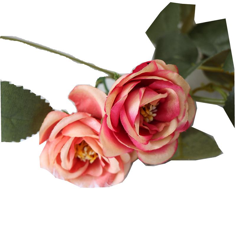 Ghirlande di Fiori Artificiali in Seta Rosa: Copertura Tubo Condizionatore in Rattan da Interno & Fiori Decorativi in Plastica Avvolgenti