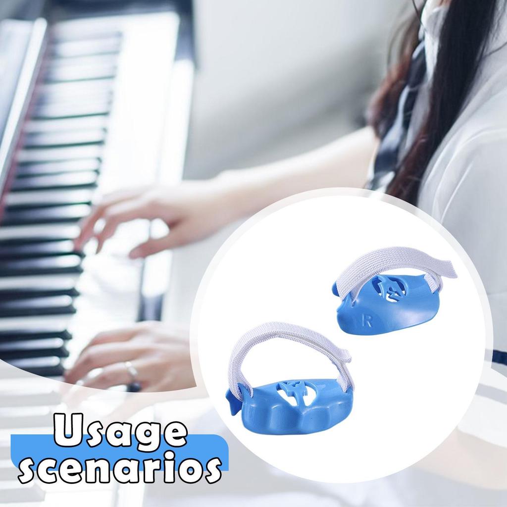 2x Piano Finger Trainers Training Device Finger Training Comfortable Grip Hand Corrector for Adults Enthusiasts Piano Player
