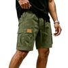 Herren Sommer Outdoor Cargoshorts Mehrere Taschen Wandern Lässig Arbeitsshorts Leichtes Atmungsaktives Material Kordelzug Taille
