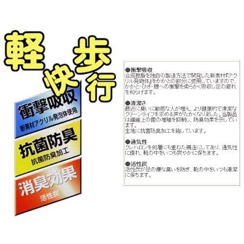 Light Walking Insole, Gray, One Size Fits All (24.5-27.0cm), Size 65