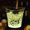 5L LED Ice Buckets with Colorful Light Portable 5L LED Ice Buckets Ice Container Bin for Outdoor BBQs and Festivities