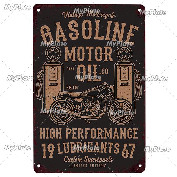 Cafe Racer Metal Sign Vintage Plaque Tin Sign Wall Decor For Garage Club Plate Crafts Ride Biker Poster Motorcycle