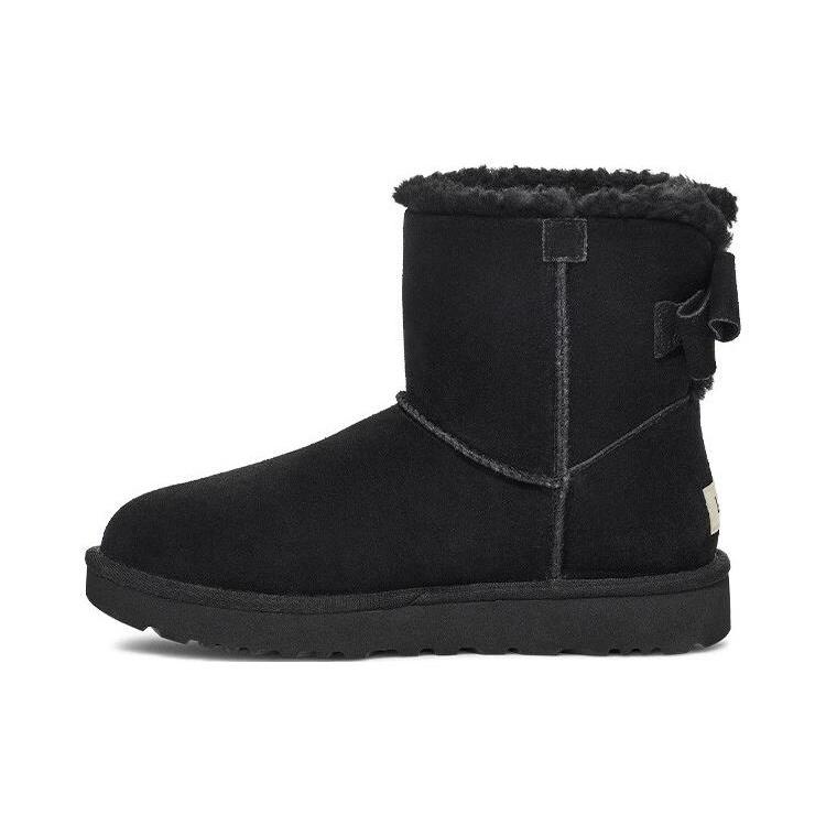 (WMNS) UGG Mini Bailey Suede Bow Black Women s 1153514-BLK EU 36
