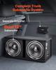 Subwoofer Bass Package, 305mm, 1200W RMS, Dual Car Audio Subwoofer and Amp Package, with Loaded Enclosure, Separate Amplifier, and Wiring Kit, for