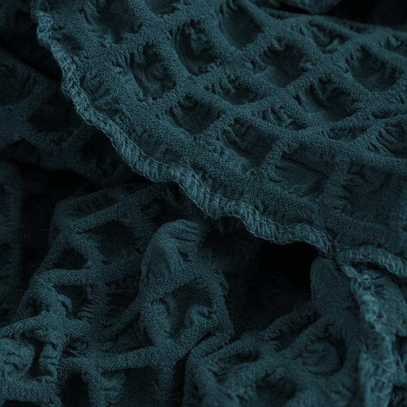 Four Seasons Universal Elastic All-inclusive Solid Color Seersucker Sofa Cover Universal Anti-dust Anti-cat Scratch