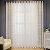 Light Luxury Dream Screen Curtain Living Room Balcony Sunscreen Curtain Bedroom Blackout Window Screen Modern Relief Embroidery