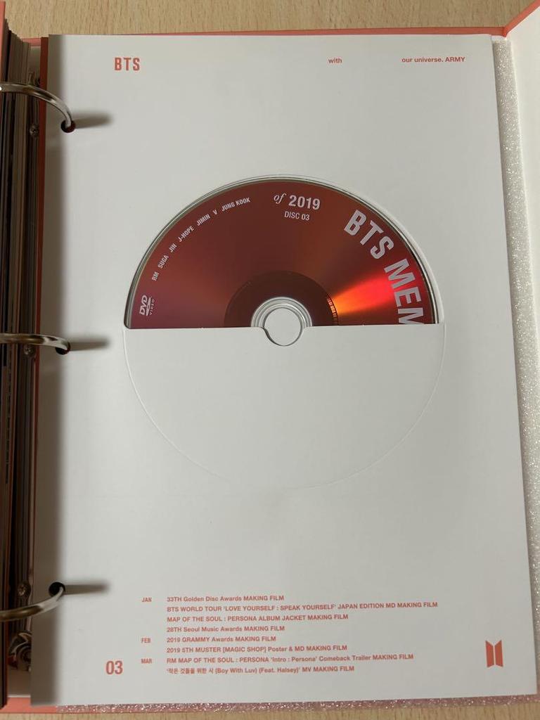 [USED] BTS MEMORIES of 2019 DVD Set
