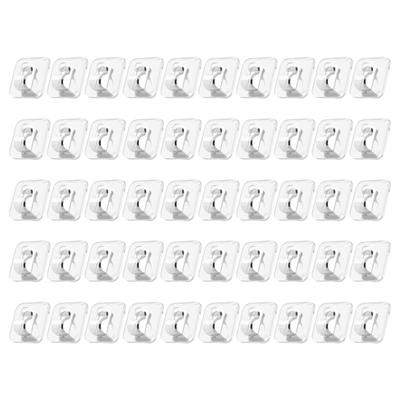 Mini Plastic Wall Hooks with Strong Adhesive Backing Line Holders Ideal for Hanging Holiday Lights & Lightweight Items