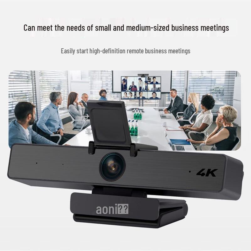 Aoni 4K Wide-Angle USB Conference Webcam
