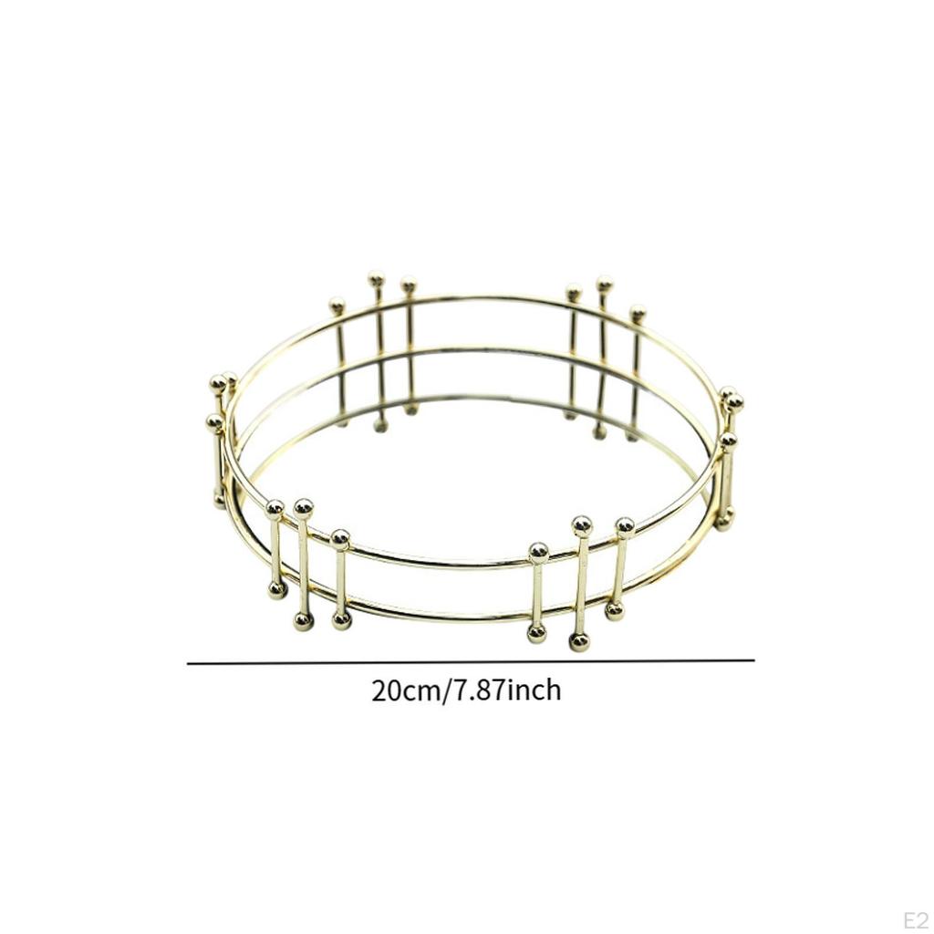 Decorative Mirror Tray Gold Vanity Bathroom Tray,Makeup Organizer,Serving for Cafes