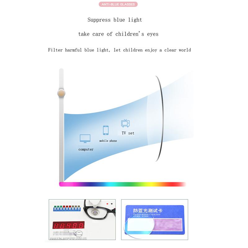 Anti Blue Light Children Glasses Round Boy Girl Eyeglass Frame Optical Eyewear Ultralight Eye Protection Computer Goggles