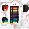 Portable Karate Belt Display Stand Lightweight Felt Hanging Bag Storage Rack with Hanging Medal Sticks