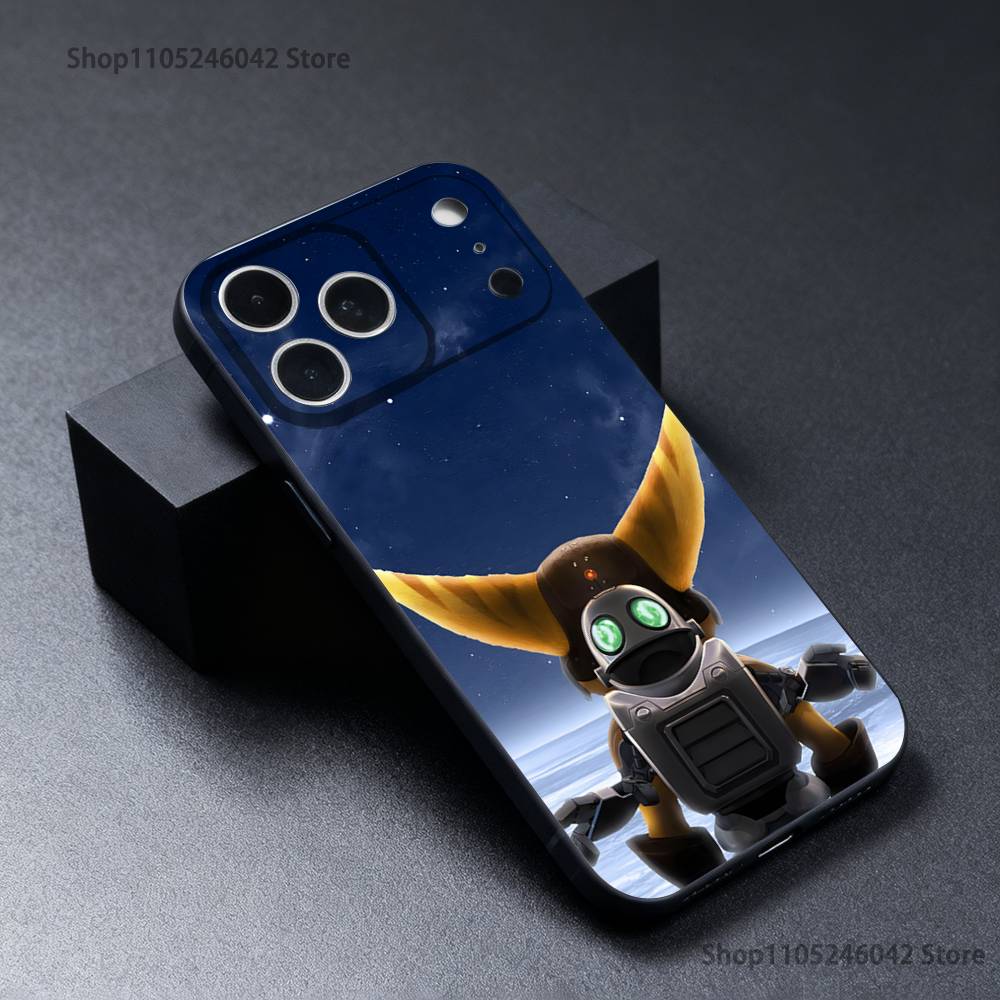 Herní kryt na telefon Sly C-Cooper Pro iPhone 17,16,15,14,13,12,11,Pro,XS,Max,XR,Plus,E,SE4,Mini Černý měkký kryt