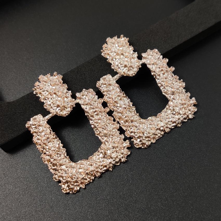 European & American Popular Alloy Geometric Earrings - Mixed Styles, One-Piece Dropshipping