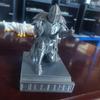 3D Printed Executive Knight Pen Holder - Hero Knight In Armor Kneeling Pose for Office Supplies