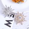 Wedding Silver Snowflake Diamante Brooch Rhinestone Crystal Broach Pin Xmas Gift