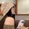 Handmade Knitted Hollow Bag Head Hat Women's Autumn and Winter Western Sichuan Travel Wool Stacking Hat Pullover Hat