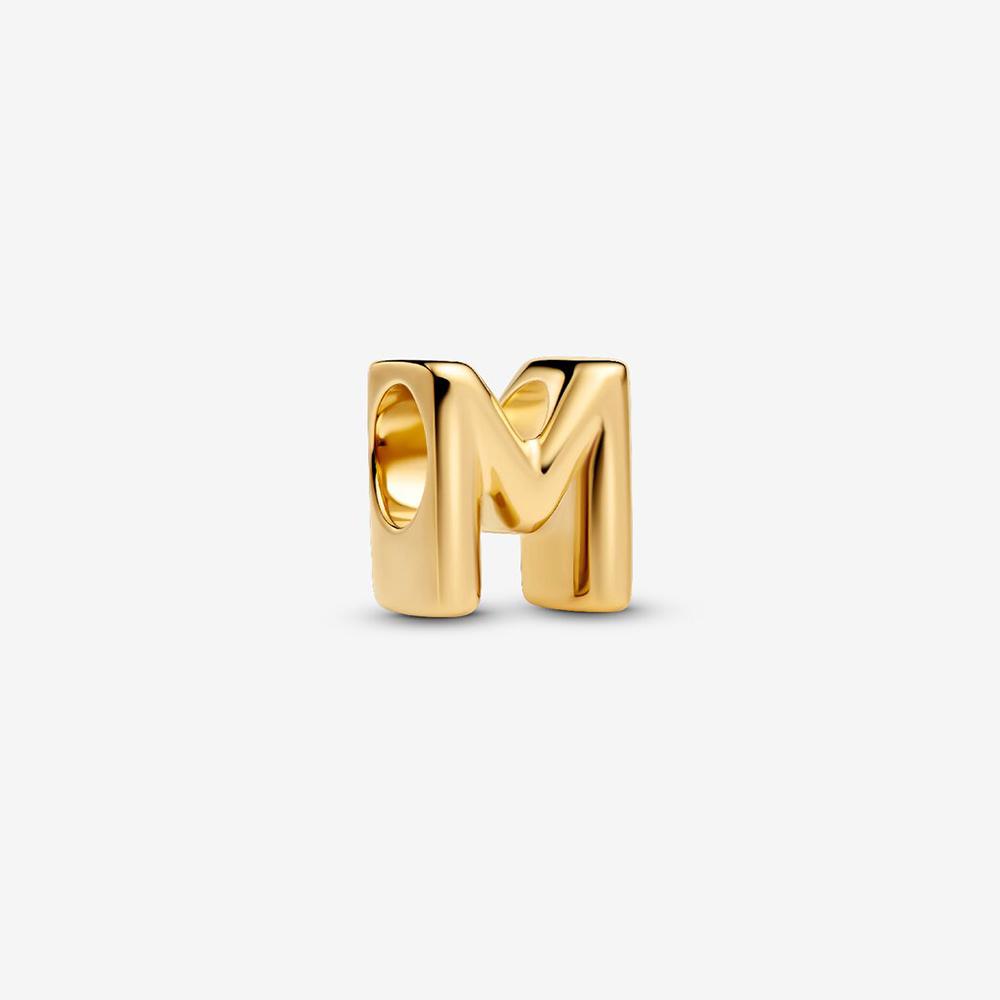 Brand New 26 Letters Ideal Designed For Authentic Original Beaded Bracelet High Quality Fine Jewelry Women's Copper Metal Pendant Bead Component Bead