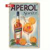 Metal Poster Wall Art, Vintage Aperol Spritz Decor, Tin Sign for Bar Kitchen