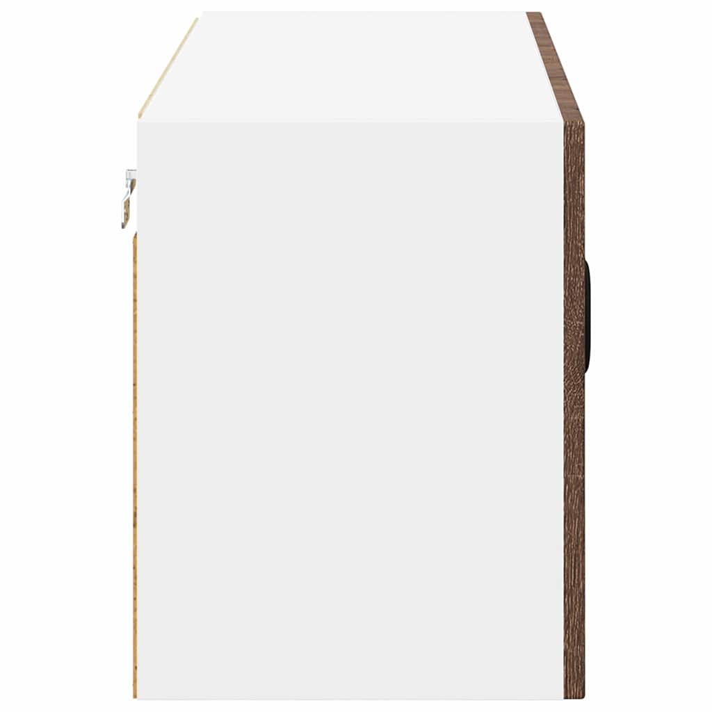Wall Cabinet LUCCA Brown Oak 80 X 31 X 40 Cm Particleboard