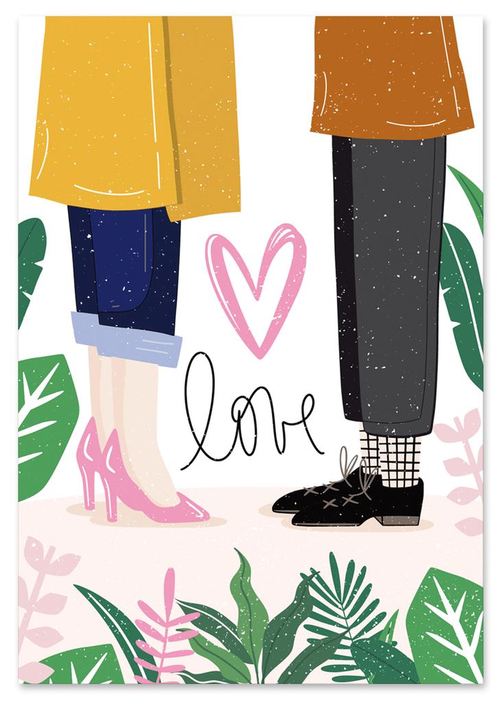 Láska ilustrace plakát