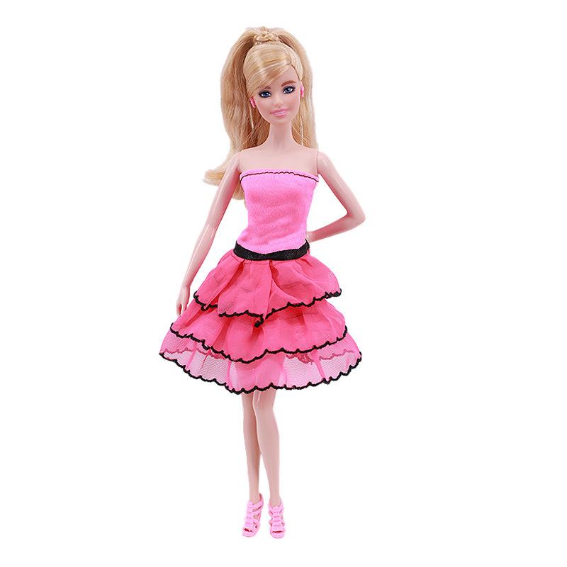 

New 1/6 Doll Clothes Accessories Multi-Style Handmade 30Cm Dolls Dress Up Clothes Fashion Girls Princess Daily Wear Dress Set doll not included
