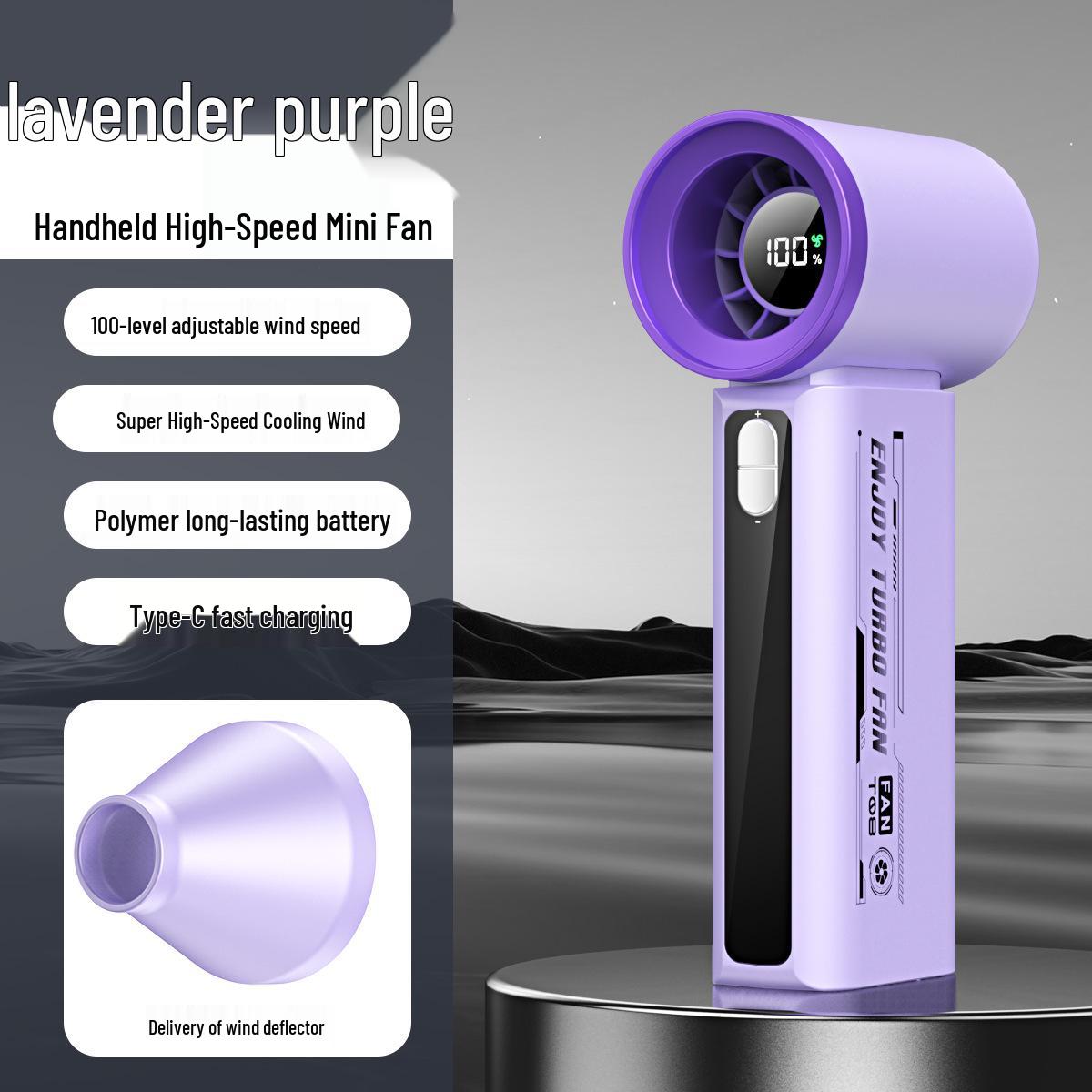 

New T-08 High-Speed Handheld Mini Fan - Powerful, Long-lasting, Portable 132 x 93 x 42 mm