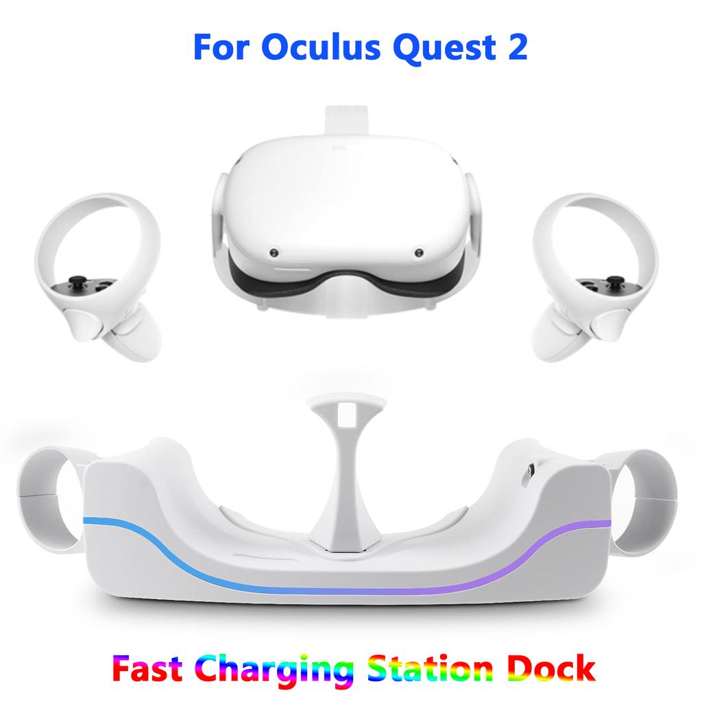 Ny USB Type-c magnetisk ladestativ for Oculus Quest 2 Fast Charging Station Dock Holder VR Headset Controller Tilbehør