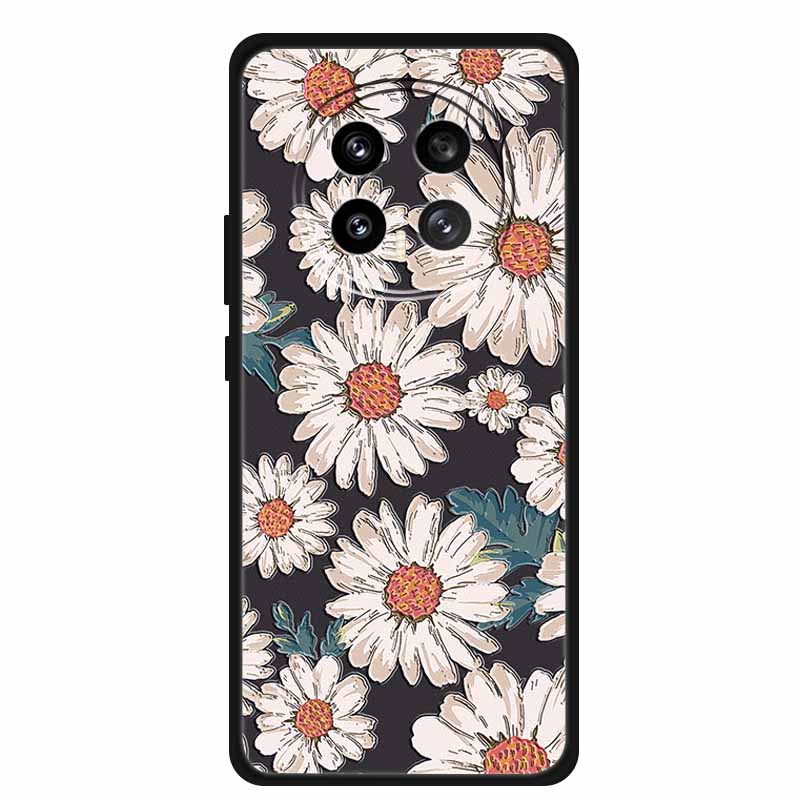 3D Emboss Case For Honor Magic 8 5G Phone Case 8 Pro Flowers Silicone Soft Coque Funda For Honor Magic8 Pro Back Cover Case Bag