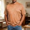Men's Big Size Comfortable Breathable Casual Loose Fit T-Shirt Soft Fabric Crew Neck Short Sleeve Top for Everyday Wear
