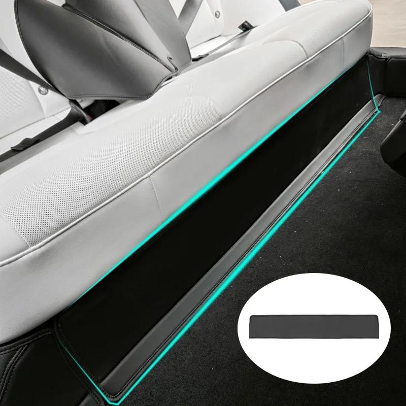 Vordere und hintere Türschweller-Untersitzpolster und Anti-Kick-Panel sowie hinteres Anti-Kick-Pad für Tesla Model 3 Highland 2024 Zubehör