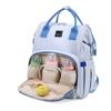 Solid Color Large Capacity Storage Mommy Bag, Lightweight Mother and Baby Backpack Baby Portable Waterproof Travel Diaper Bag for Going Out Handbag