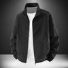 Men's Lightweight Stand Collar Windbreaker - Casual Zip-Up Jacket