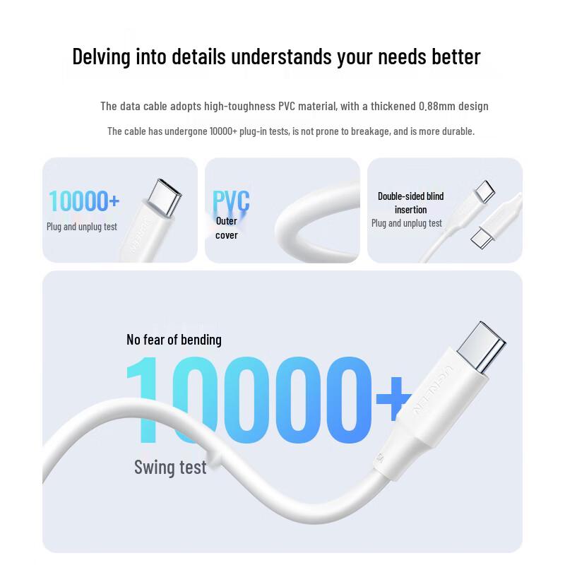 Ugreen USB-C To USB-C 100W PD Fast Charging Cable