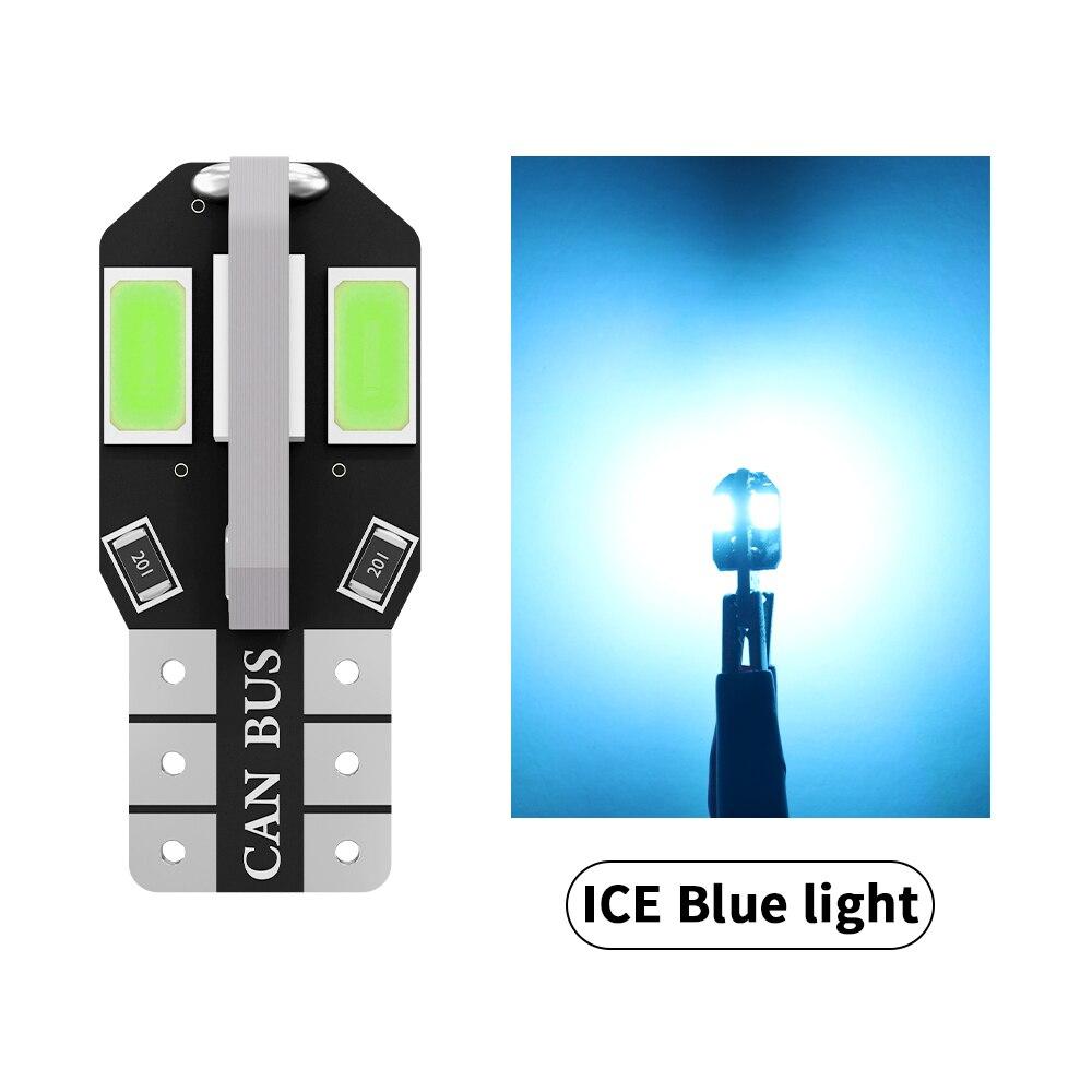 2PCS W5W T10 LED 5730 8SMD Car Interior Bulb Canbus Error Free 12V 194 168 Map Dome Lights Parking Light Auto Signal Lamp