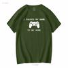 I Paused My Game To Be Here Play 5 Funny PS5 Station Gamer T Shirt Vintage Washed Versatile Stretched Unisex Homme Fashion