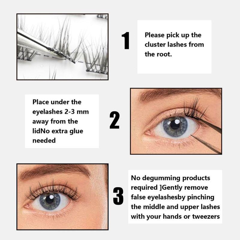 Lashie - Glue-free Multipack False Eyelashes Cluster