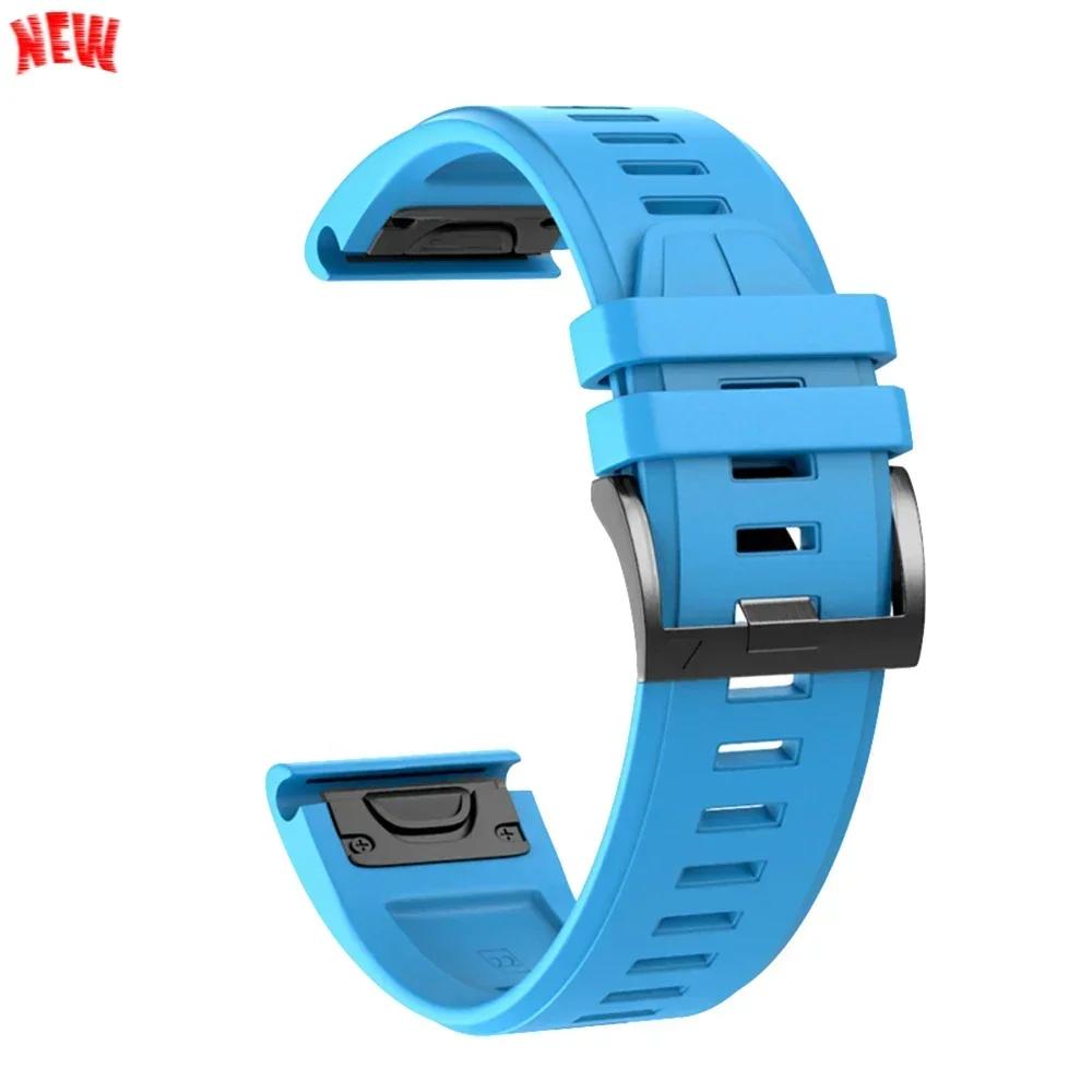 Cinturino in Silicone da 26mm 22mm Per Garmin Fenix 8 E 7 7X Pro 5 5X Plus 6 6X Pro Epix Gen 2 Cinturino Tactix 8 7/Enduro 3 Braccialetto QuickFit