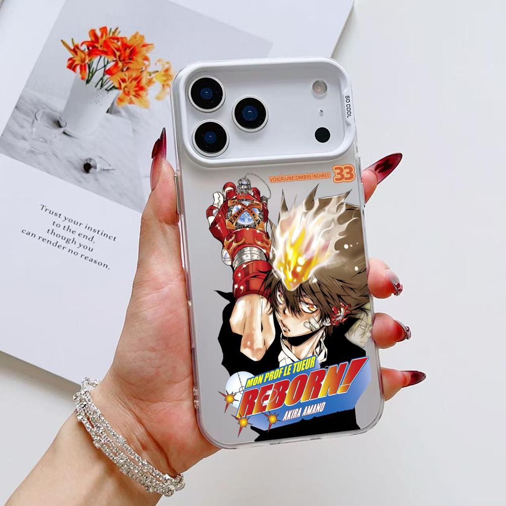 Anime R-Reborn Phone Case For iPhone 17 16 15 14 13 12 11 Pro Max Air Matte Laser Aurora Shockproof Funda
