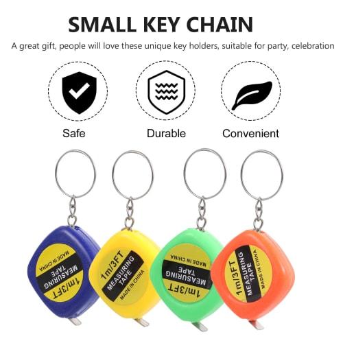 20 Pieces Tape Measure Keychains, Car Key Pendants, Tape Measure Keyrings, Mini Tape Measure Bag Charms, Tape Measure Keychains, Bag Pendants, Pocket