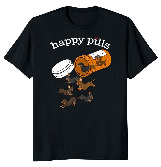 Happy Pills Hundeeier Unisex T-skjorte