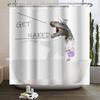 Funny Dinosaur Shower Curtain for Bathroom Cute Animal Cool Dinosaur Children Bathroom Curtain Waterproof Bath Curtain Decor