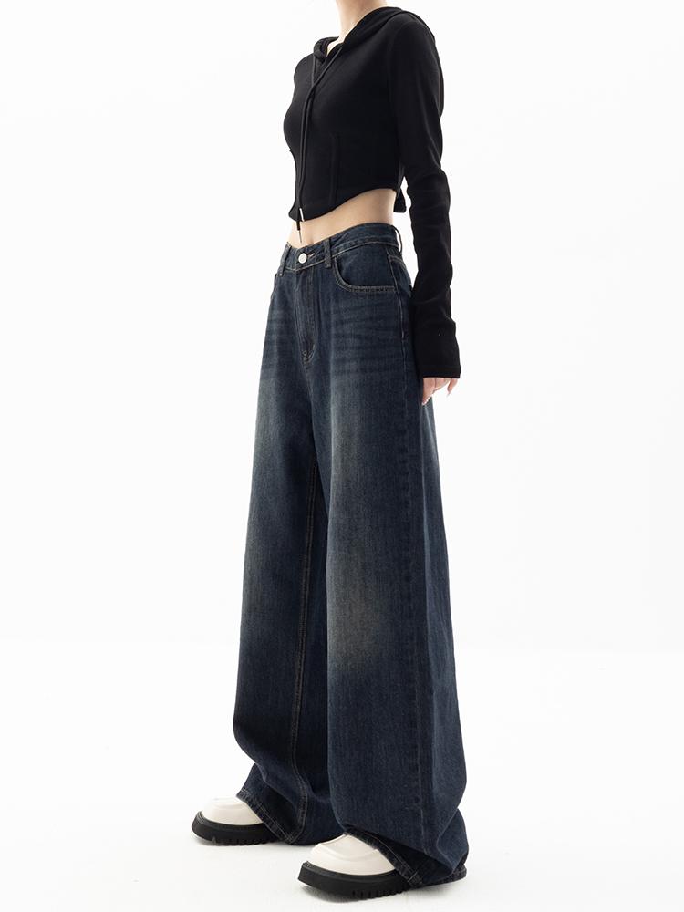 Vintage Streetwear Y2k pantalones vaqueros holgados mujeres Harajuku Retro pierna ancha pantalones vaqueros de gran tamaño moda femenina 90s pantalones vaqueros estéticos