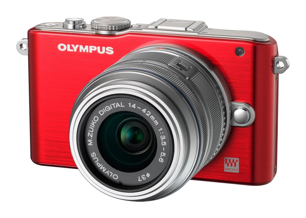 OLYMPUS veidrodinis vieno objektyvo PEN Lite objektyvo rinkinys Raudonas LKIT RED E-PL3 E-PL3
