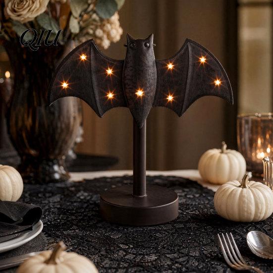 Witch Lantern Decoration Halloween Gothic Lantern, Resin Tabletop Decor with Warm Glow, Spooky Centerpiece Decorative for Shelf Desk