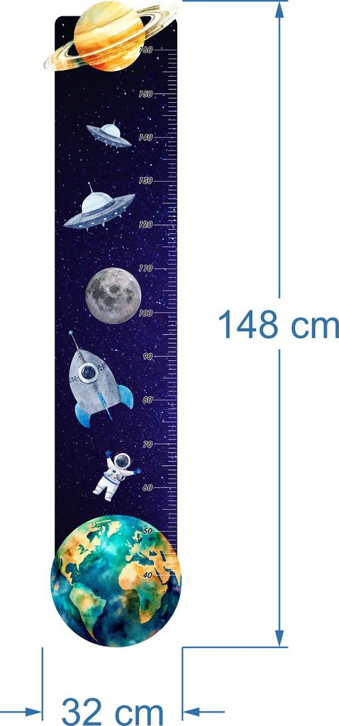 Height Measure Sticker - Space