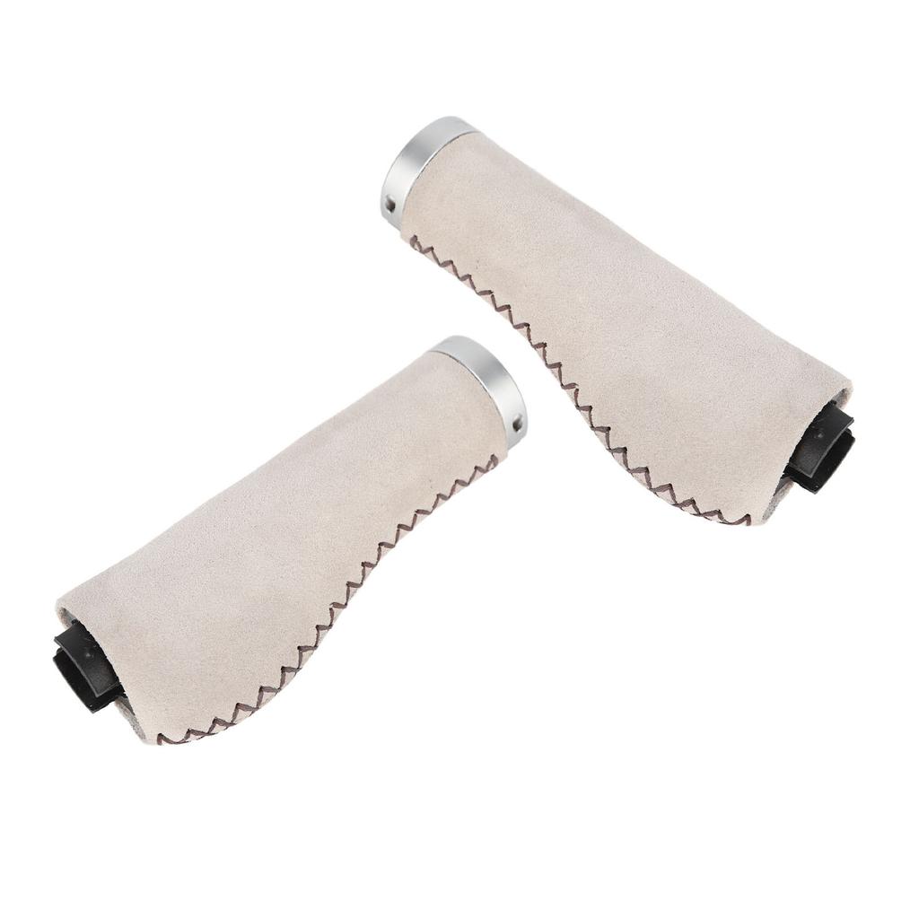 Fahrradlenkergriffe Verhindern Rutschen Ergonomisches Design Kunstleder Fahrradlenkergriffe mit Lenkerenden für Mountainbikes