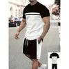 Daily Versatile Sports Style Fashionable Simple Men's Striped Suit Comfortable Breathable Sport Wear Men’s